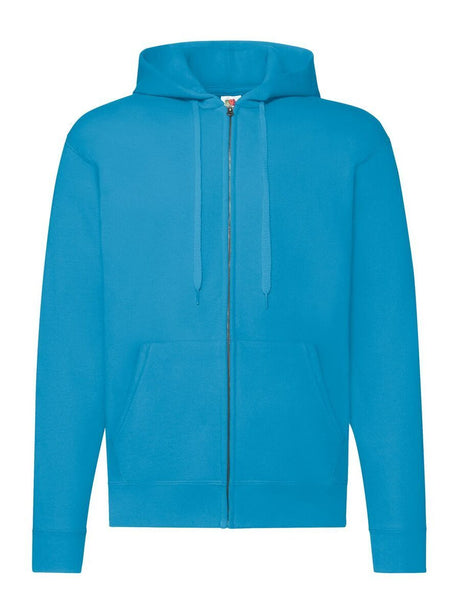 FELPA UOMO CON CAPPUCCIO E ZIP CON LOGO STAMPATO LATO CUORE E RETRO