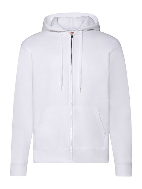 FELPA UOMO CON CAPPUCCIO E ZIP CON LOGO STAMPATO LATO CUORE E RETRO