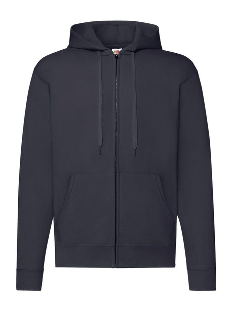 FELPA UOMO CON CAPPUCCIO E ZIP CON LOGO STAMPATO LATO CUORE E RETRO