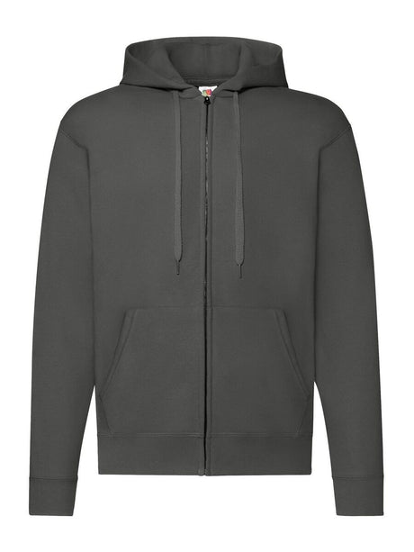 FELPA UOMO CON CAPPUCCIO E ZIP CON LOGO STAMPATO LATO CUORE E RETRO