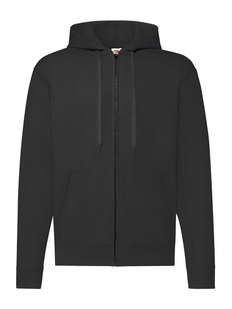 FELPA UOMO CON CAPPUCCIO E ZIP CON LOGO STAMPATO LATO CUORE E RETRO