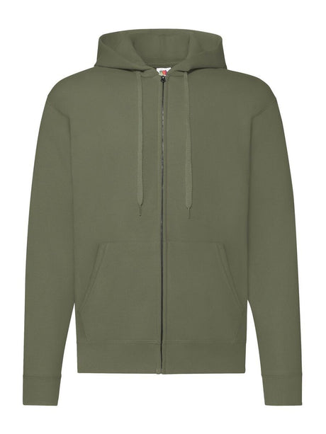 FELPA UOMO CON CAPPUCCIO E ZIP CON LOGO STAMPATO LATO CUORE E RETRO