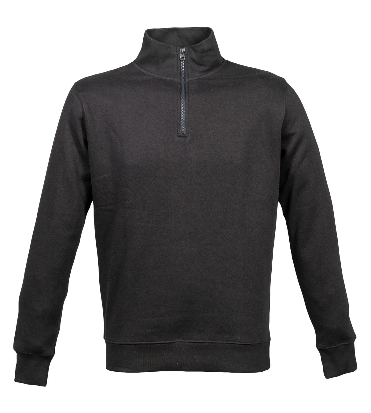 FELPA UOMO CON MEZZA ZIP CON LOGO STAMPATO LATO CUORE