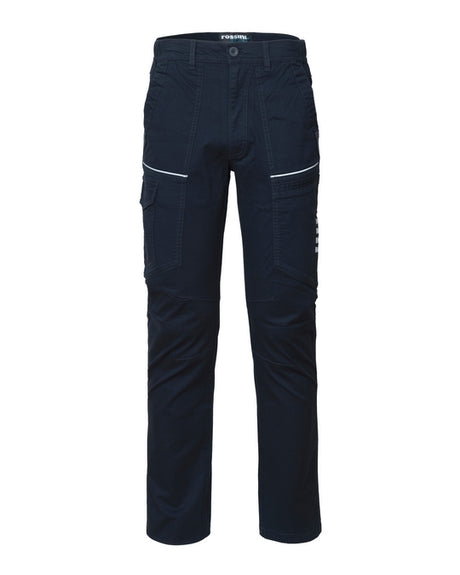 PANTALONE UOMO DA LAVORO MULTITASCHE CON LOGO LATO TASCA GAMBA DESTRA