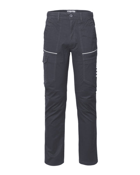 PANTALONE UOMO DA LAVORO MULTITASCHE CON LOGO LATO TASCA GAMBA DESTRA