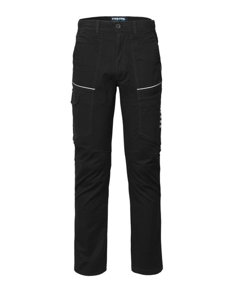 PANTALONE UOMO DA LAVORO MULTITASCHE CON LOGO LATO TASCA GAMBA DESTRA