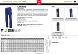 PANTALONE DA LAVORO MULTITASCHE ELASTICIZZATO PAYPER CANYON UNISEX