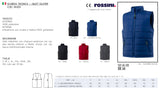 GILET DA LAVORO IMBOTTITO ROSSINI OLIVER HH251 UOMO