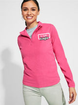 MICROPILE DONNA CON LOGO RICAMATO LATO CUORE