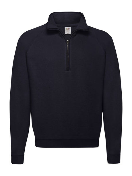 FELPA CON MEZZA ZIP FRUIT OF THE LOOM 621140 CLASSIC ZIP NECK SWEAT UOMO