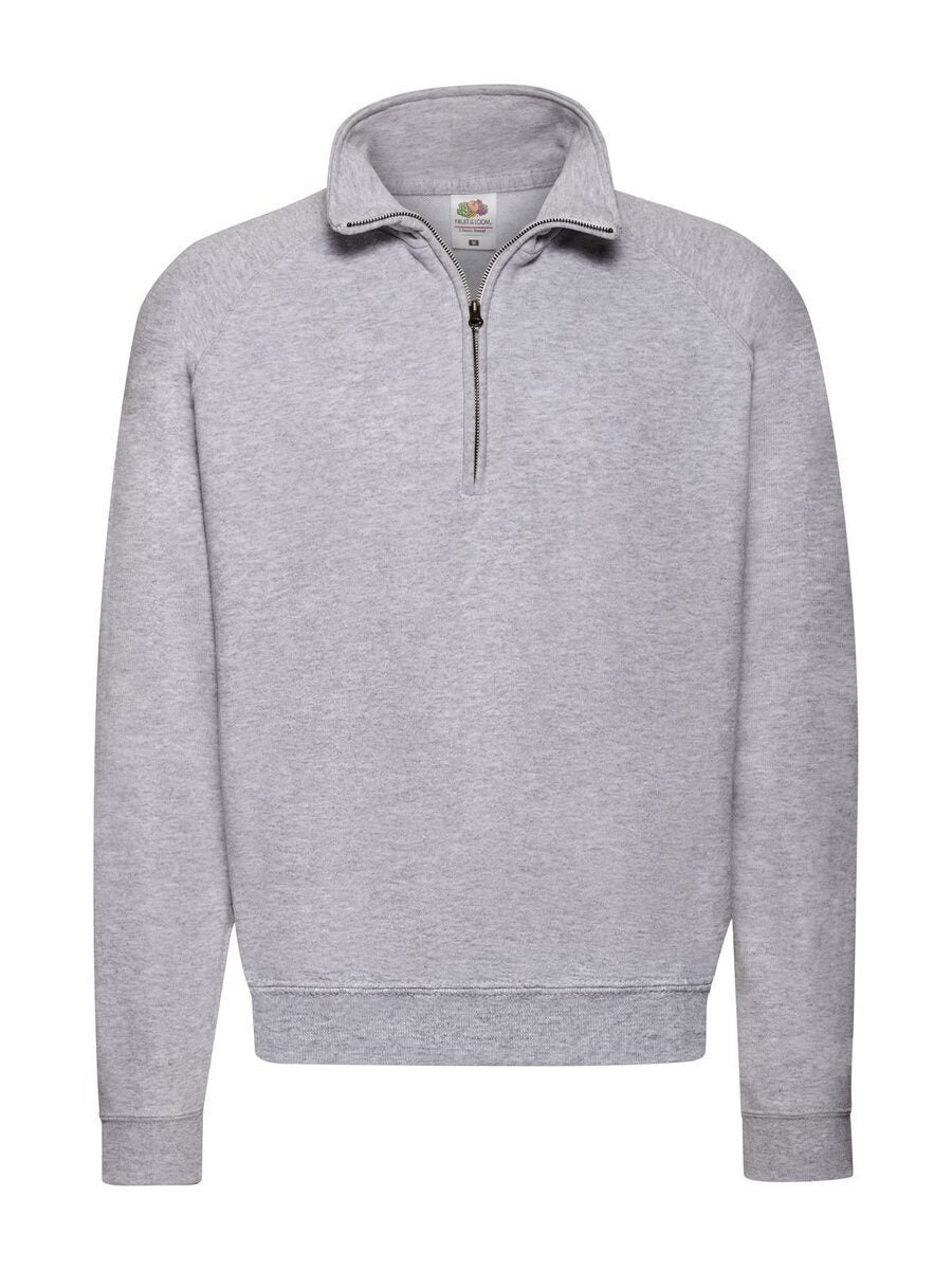 FELPA CON MEZZA ZIP FRUIT OF THE LOOM 621140 CLASSIC ZIP NECK SWEAT UOMO