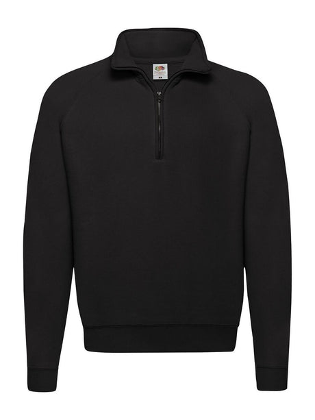 FELPA CON MEZZA ZIP FRUIT OF THE LOOM 621140 CLASSIC ZIP NECK SWEAT UOMO