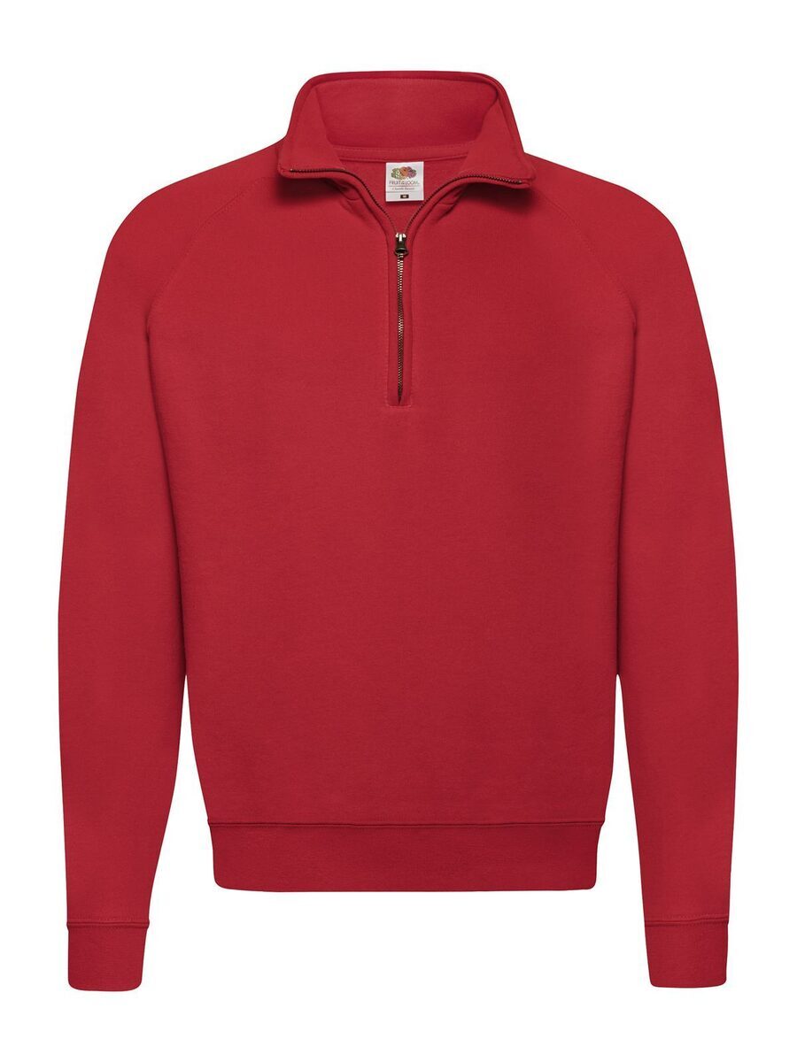 FELPA CON MEZZA ZIP FRUIT OF THE LOOM 621140 CLASSIC ZIP NECK SWEAT UOMO