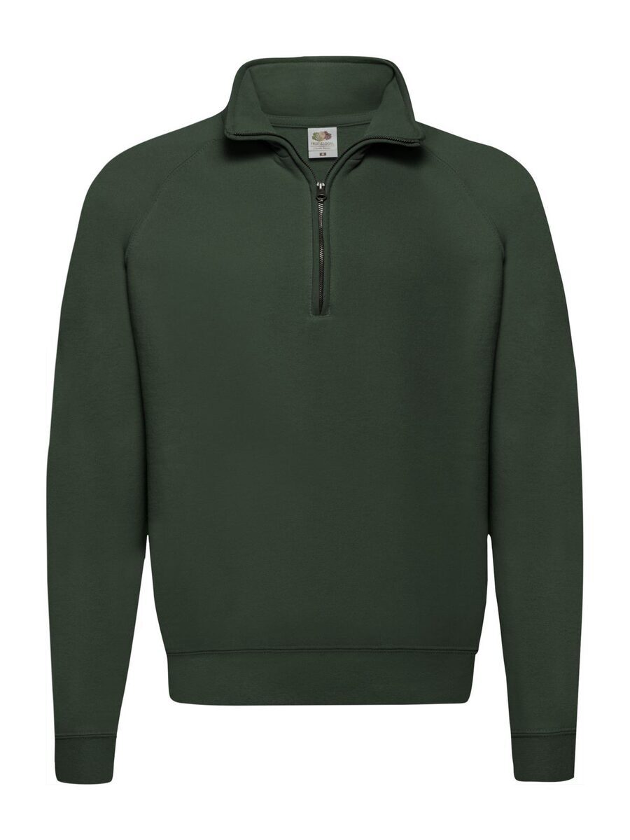 FELPA CON MEZZA ZIP FRUIT OF THE LOOM 621140 CLASSIC ZIP NECK SWEAT UOMO