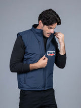 GILET UOMO IMPERMEABILE CON LOGO STAMPATO LATO CUORE