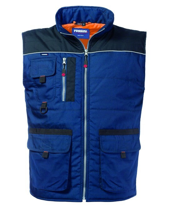 GILET DA LAVORO MULTITASCHE IMBOTTITO ROSSINI MORGAN HH218 UOMO