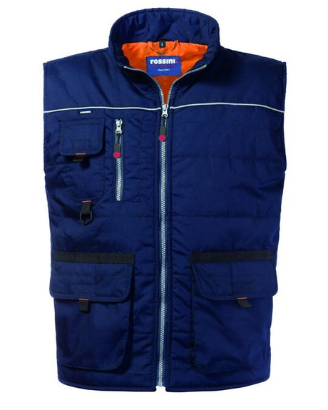 GILET DA LAVORO MULTITASCHE IMBOTTITO ROSSINI MORGAN HH218 UOMO