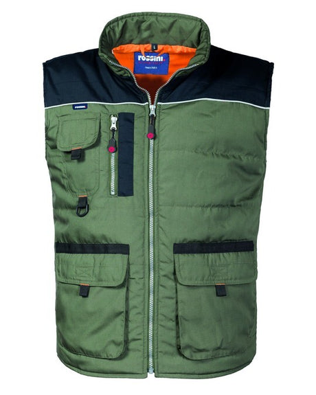 GILET DA LAVORO MULTITASCHE IMBOTTITO ROSSINI MORGAN HH218 UOMO