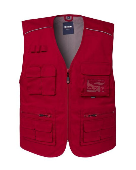 GILET DA LAVORO MULTITASCHE ROSSINI FLORIDA HH298 UOMO