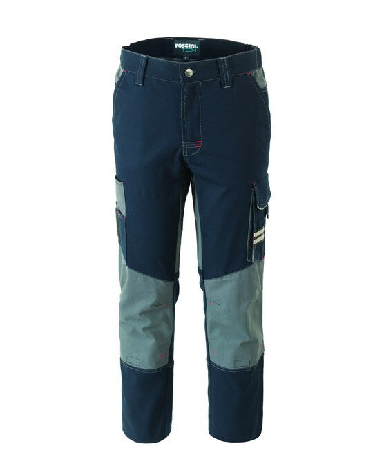 PANTALONE DA LAVORO MULTITASCHE ELASTICIZZATO ROSSINI THUNDER A00328