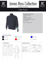 FELPA CON ZIP MADE IN ITALY JRC PESARO UOMO