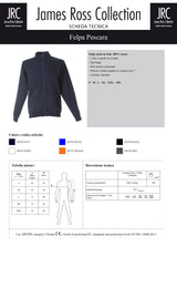 FELPA CON ZIP MADE IN ITALY JRC PESCARA UOMO
