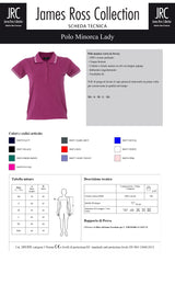 POLO A MANICA CORTA JRC MINORCA LADY DONNA