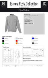 FELPA CON ZIP MADE IN ITALY JRC MODENA UOMO