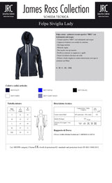 FELPA CON CAPPUCCIO E ZIP JRC SIVIGLIA LADY DONNA