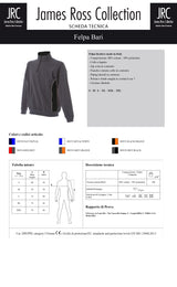 FELPA CON MEZZA ZIP MADE IN ITALY JRC BARI UOMO