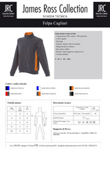 FELPA CON ZIP MADE IN ITALY JRC CAGLIARI UOMO