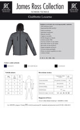 GIACCA IN SOFTSHELL DA LAVORO IMBOTTITA JRC LOCARNO UOMO