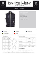 GILET IMBOTTITO IMPERMEABILE JRC VIETNAM UOMO