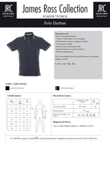 POLO DA LAVORO A MANICA CORTA JRC DURBAN UOMO
