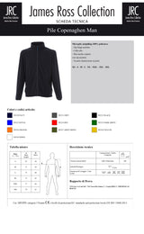 PILE CON ZIP JRC CONPENAGHEN MAN UOMO