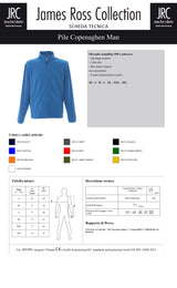 PILE CON ZIP JRC COPENAGHEN MAN UOMO