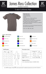 T-SHIRT A MANICA CORTA JRC CALIFORNIA MAN UOMO
