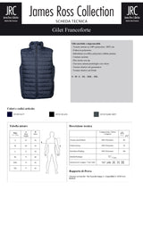 GILET MORBIDO IMPERMEABILE JRC FRANCOFORTE UOMO