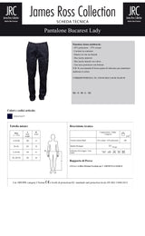 PANTALONE DA LAVORO MULTITASCHE JRC BUCAREST LADY DONNA