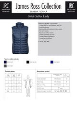 GILET IMBOTTITO IMPERMEABILE JRC GALLES LADY DONNA