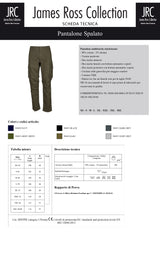 PANTALONE MULTITASCHE ELASTICIZZATO JRC SPALATO UOMO