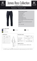 PANTALONE MULTITASCHE ELASTICIZZATO JRC THAILAND LADY DONNA