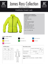 GIUBBINO IMPERMEABILE ANTISTRAPPO JRC GRADO LADY DONNA