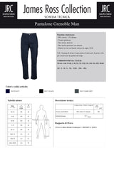 PANTALONE ELASTICIZZATO JRC GRENOBLE MAN UOMO