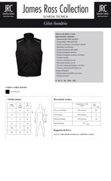 GILET IN SOFTSHELL DA LAVORO IMBOTTITO JRC SONDRIO UOMO