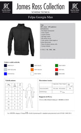 FELPA CON ZIP JRC GEORGIA MAN UOMO