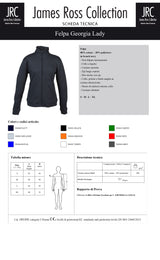 FELPA CON ZIP JRC GEORGIA LADY DONNA