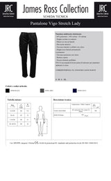 PANTALONE DA LAVORO ELASTICIZZATO JRC VIGO STRETCH LADY DONNA