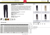 PANTALONE DA LAVORO MULTITASCHE ELASTICIZZATO PAYPER WORKER STRETCH UNISEX