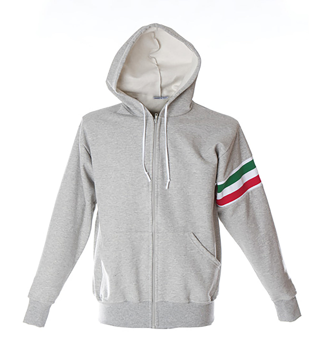 FELPA CON CAPPUCCIO E ZIP MADE IN ITALY JRC VERONA UOMO